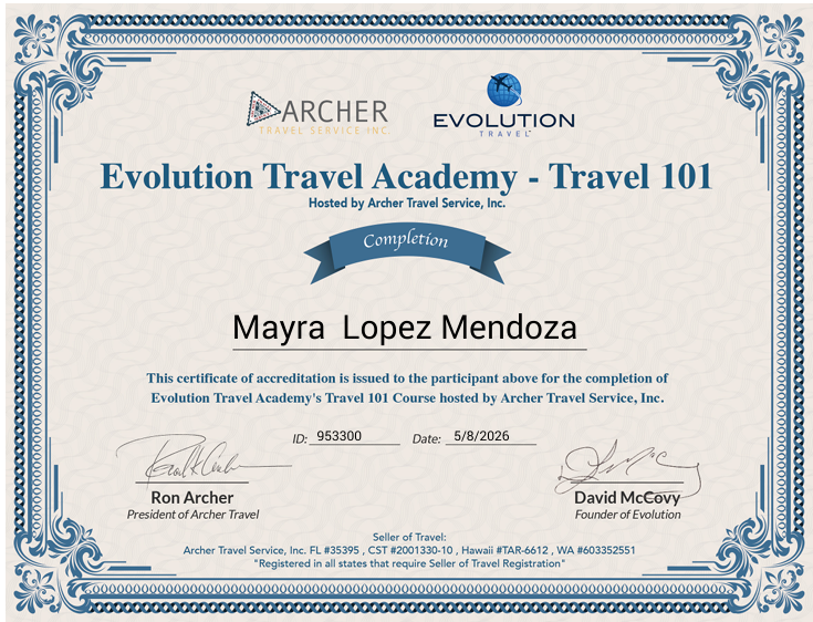 certificado de archer